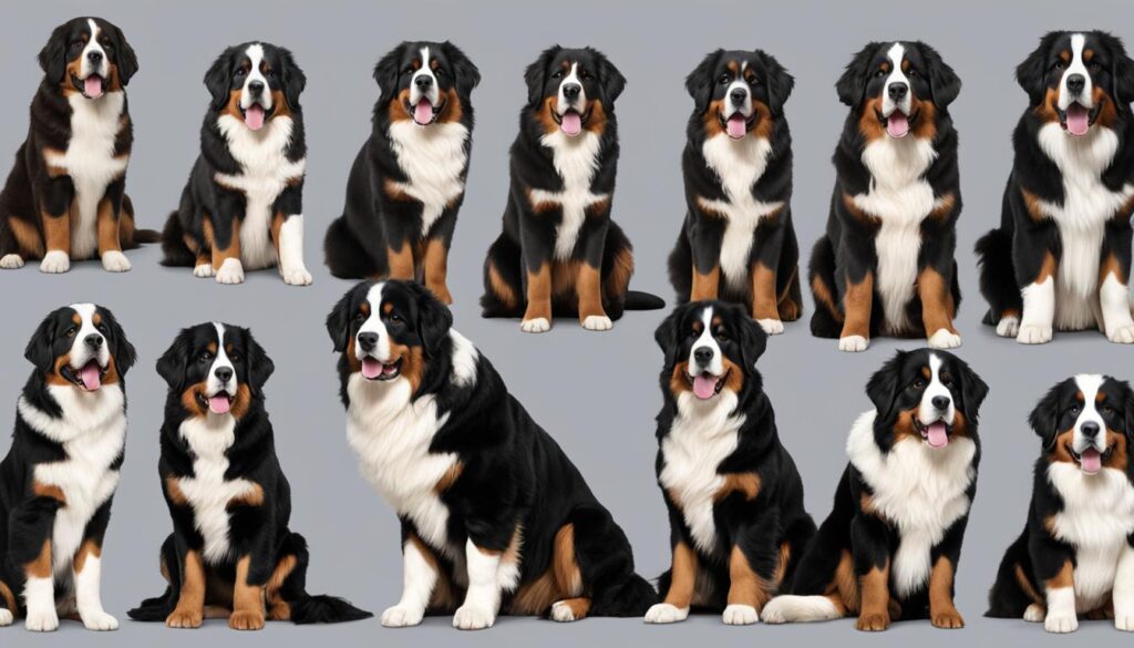 growth rate of bernese mountain dog